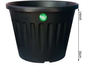 16 Inch black pot (5 pots)
