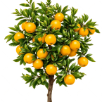 pngtree-botanical-art-of-a-fruit-laden-orange-tree-png-image_21584995